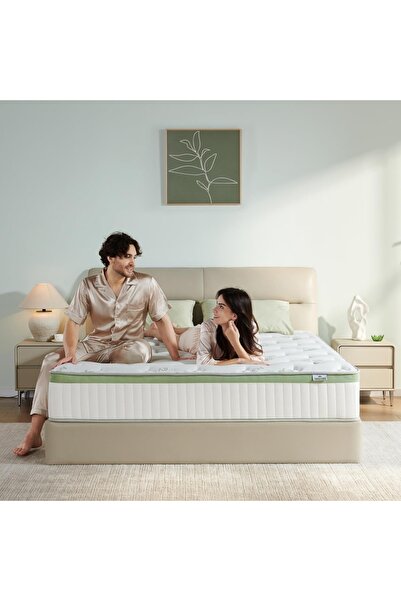 TBSITNS مرتبة هجينة لتخفيف الضغط بنوابض جيبية 200×200×20 سم، مرتبة نوابض جيبي...