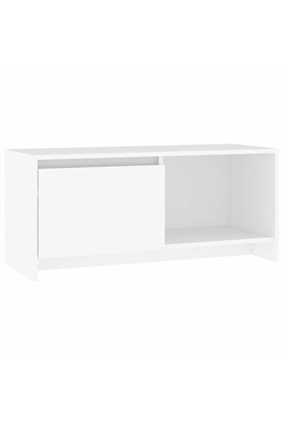 vidaxl Comodă TV, alb, 90x35x40 cm, PAL