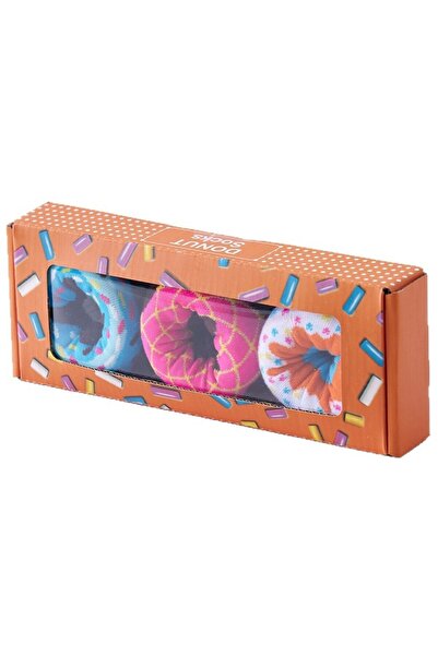 OEM Șosete cu gogoși, set 3 perechi, colorate, cadou amuzant, în cutie tematică, mărime universală