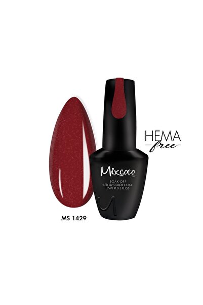MİXCOCO Ημιμόνιμο Βερνίκι MS-1429 15ml Λαμπερό Κανελί Κόκκινο