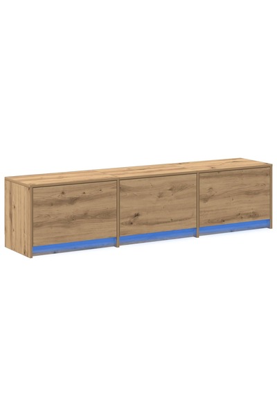 vidaxl Cabinet TV Stejar Artizanal Lemn prelucrat