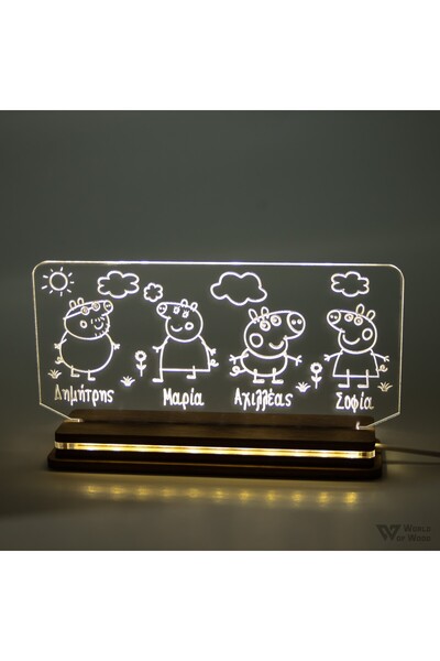 Generic Brand Φωτιστικό LED "Peppa Family" W00439