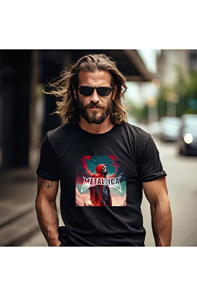 OKTANE Tricou Metallica model 50 negru S