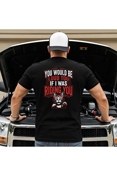 OKTANE Tricou If i was riding you motorcycle negru XL