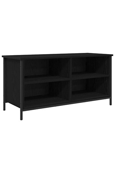 vidaxl Cabinet TV 100 x 40 x 50 cm Stejar Negru Lemn prelucrat