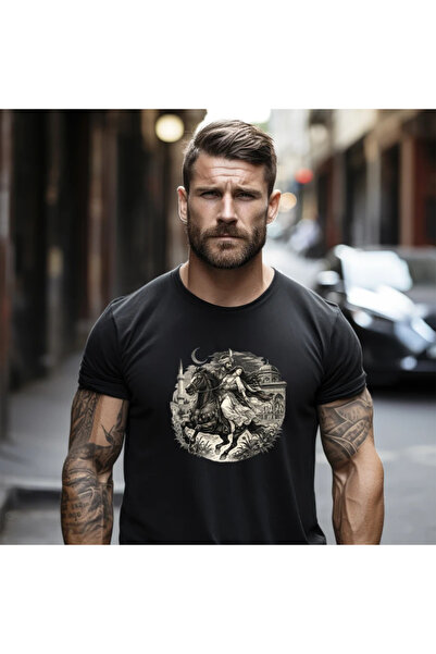 OKTANE Tricou cu imprimeu Rapirea din serai negru M