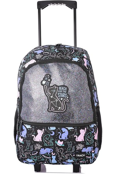 Tracklight Track School Trolley Bag AS007-18 | 18 Inch Rolling School Backpac...