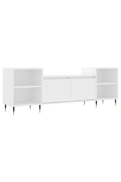 vidaxl Comodă TV, alb, 160x35x55 cm, lemn prelucrat