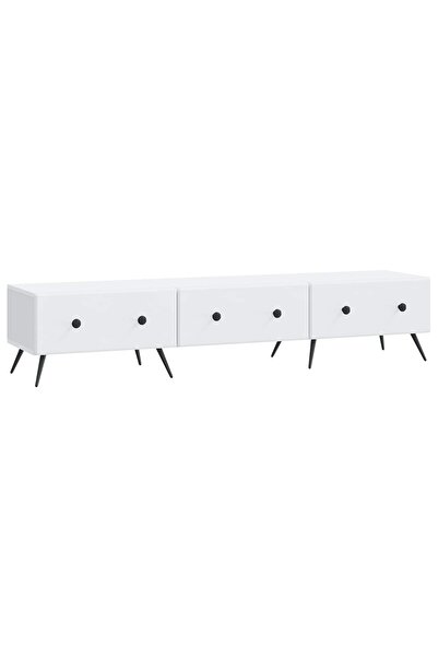 vidaxl Cabinet TV cu sertar Alb 147 x 34,5 x 30 cm Lemn prelucrat