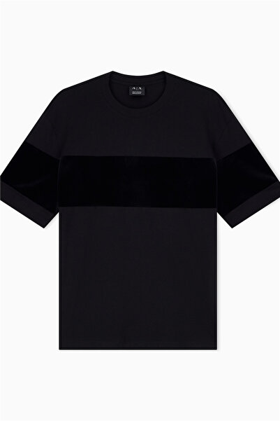 Armani Exchange Erkek Bisiklet Yaka T-Shirt Siyah
