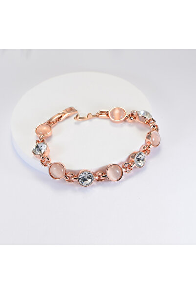 Take Two By Styli Rose Gold Charm Bracelet