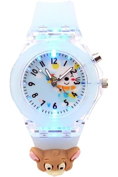 Spiky Analog Watch for Kids | 3D Cartoon | 7 Multicolor LED Luminous Disco Li...