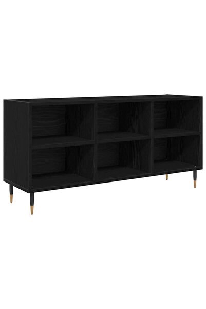 vidaxl Cabinet TV 103,5 x 30 x 50 cm Stejar Negru Lemn prelucrat