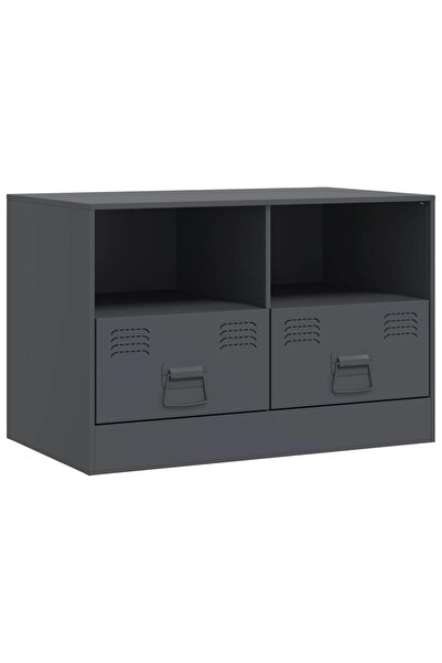 vidaxl Comodă TV, antracit, 67x39x44 cm, oțel