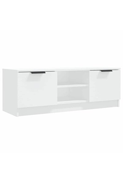 vidaxl Comodă TV, alb, 102x35x36,5 cm, lemn prelucrat