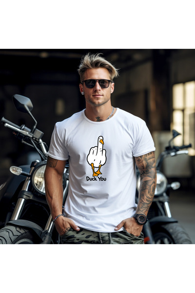 OKTANE Duck you white t-shirt L