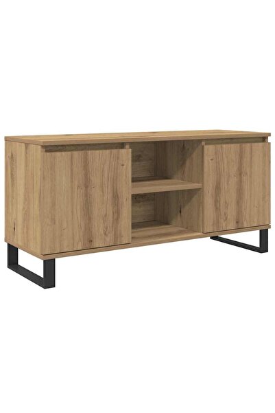 vidaxl Cabinet TV 104 x 35 x 50 cm Stejar Artizanal Lemn prelucrat