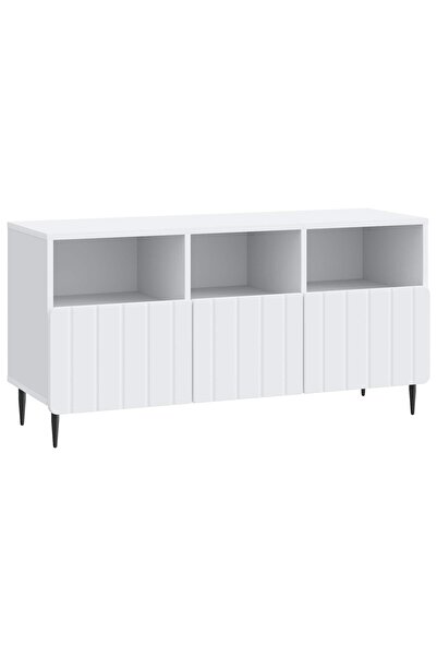 vidaxl Cabinet TV cu sertar Alb 102 x 34,5 x 50 cm Lemn prelucrat