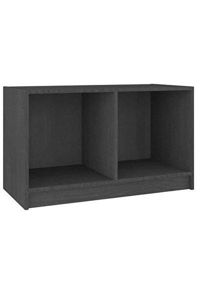 vidaxl Comodă TV, gri, 70x33x42 cm, lemn masiv de pin