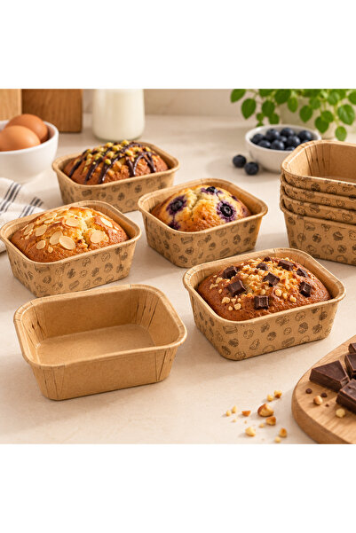 SHARI 15 Adet Muffin Kağıt Kek Kapsülü – Dekoratif Kare Cupcake Kalıbı – Fırı...