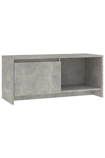 vidaxl Comodă TV, gri beton, 90x35x40 cm, PAL