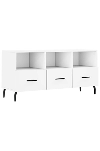 vidaxl Dulap TV, alb, 102x36x50 cm, lemn prelucrat