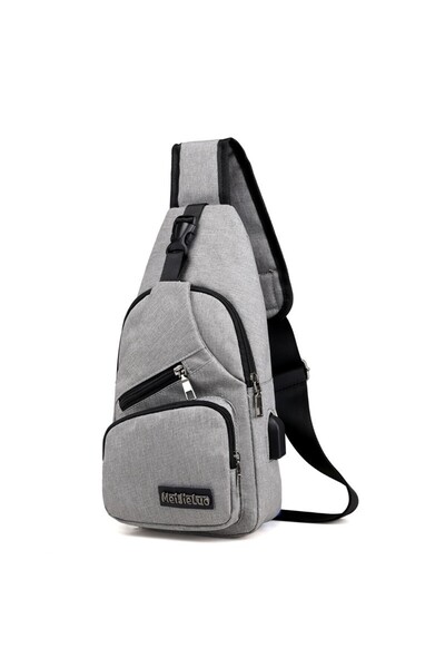 Choice Grey Fashion Casual Crossbody Bag Small Men's Shoulder Bag Men Diagona...