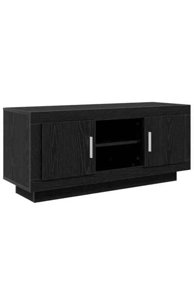 vidaxl Cabinet TV 102 x 35 x 45 cm Stejar Negru Lemn prelucrat
