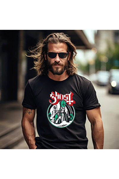 OKTANE Tricou cu imprimeu Ghost negru S