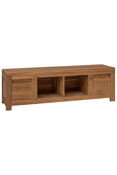 vidaxl Comodă TV 110 x 30 x 35 cm Lemn masiv de tec