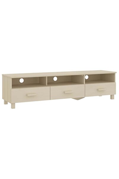 vidaxl Dulap TV „HAMAR”, maro miere, 158x40x40 cm, lemn masiv de pin
