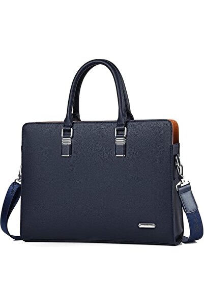 SYOSI Business Bag Leather Briefcase Shoulder Laptop Office Bag Messenger Bag...