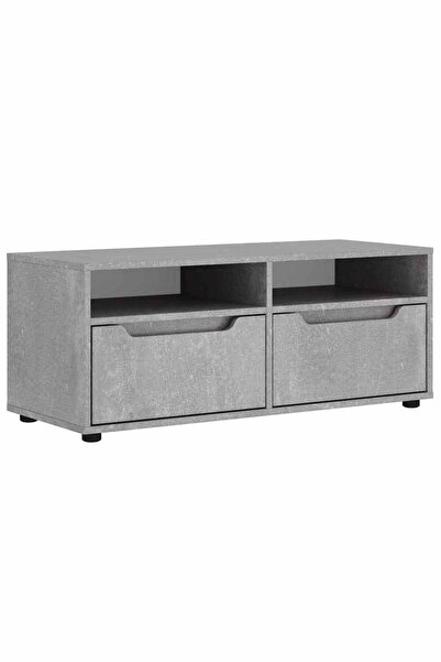 vidaxl Comodă TV "VISNES" Gri beton 100x40x38 cm Lemn prelucrat