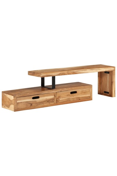vidaxl Comodă TV (118-200) x 30 x 40 cm, lemn masiv de acacia