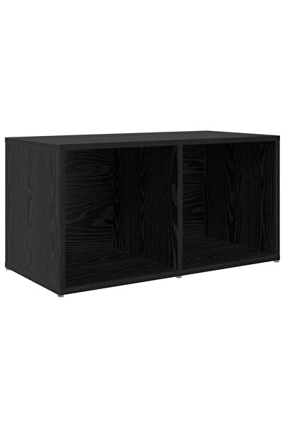 vidaxl Set comodă TV 72 x 35 x 37 cm Negru Lemn prelucrat