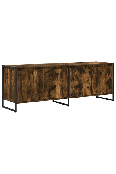 vidaxl Cabinet TV 140 x 36 x 49.5 cm Stejar fumuriu Lemn prelucrat