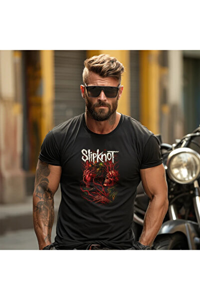 OKTANE Tricou Slipknot 4 negru 2XL