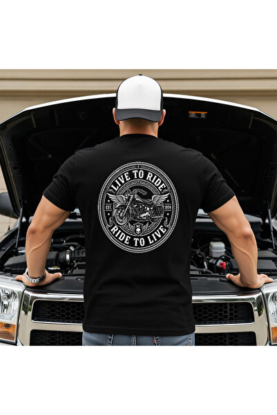 OKTANE Tricou Live to ride ride to live clasic negru M