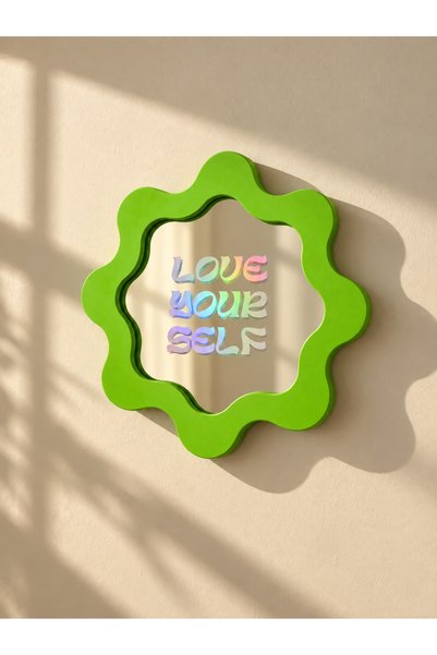 PLASTOBE Olumlama Ayna Love Your Self Dekoratif Çerçeve ( Biyoplastik 🌽 )