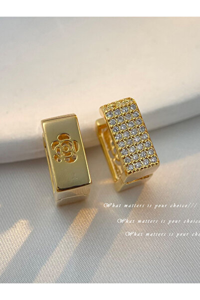 Take Two By Styli Embellished Huggie Earrings