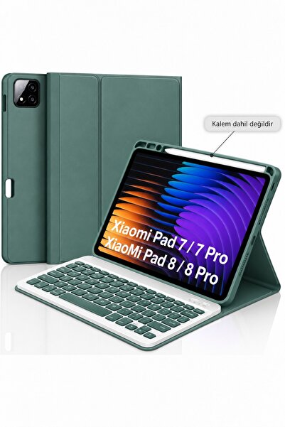 Alstrap Mi Pad 7 / 7 Pro / Pad 8 / 8 Pro 11.2 Inc Uyumlu Klavyeli Tablet Kılı...