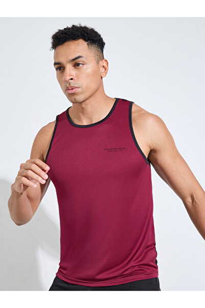 Styli Color Block Printed Regular Fit Tank Top