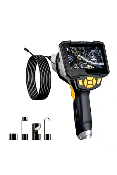 tekoo Endoskop Kamera 8mm Tek Lens 10m Kablo 4.3 Inç LCD Ekran 1080P Full HD ...