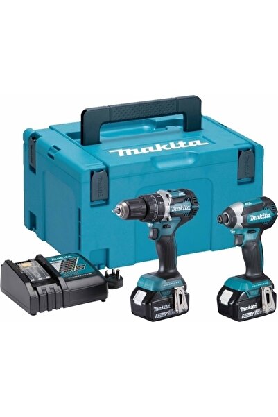 Makita DLX2180TJ Σετ Κατσαβίδι & Κρουστικό Δραπανοκατσάβιδο Brushless 18V με ...