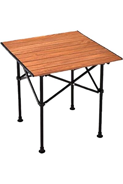Arabest Aluminum Folding Camping Side Table with Mesh Storage,Portable Lightw...