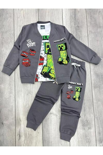 öykümgaleria Boy's Seasonal 3-Piece Cardigan Bottom Top Set