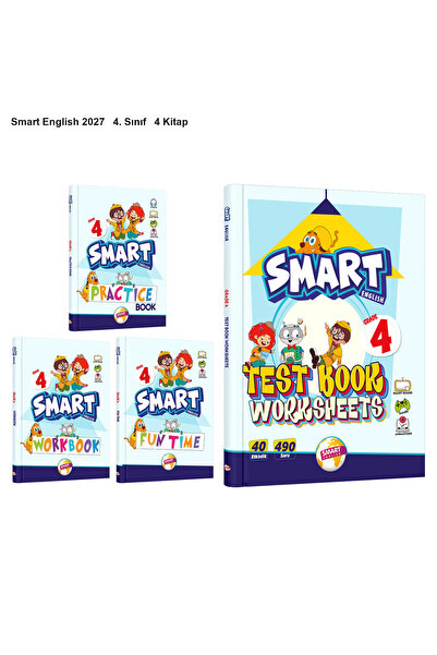 Smart English 2027 4. Sınıf Çalışma Seti + Test Book Seti 4 Kitap