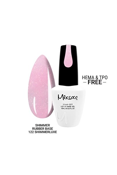MİXCOCO Λαμπερό Τζελ Βάσης Καουτσούκ 122 Shimmerluxe 15ml