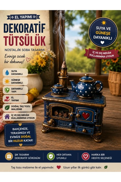 Nostaljik soba buhurdanlık tütsülük
