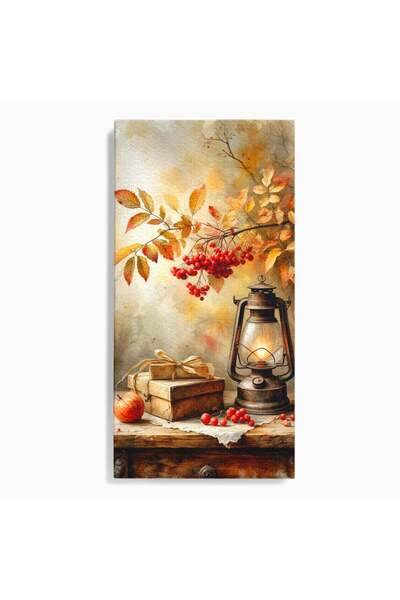 Luxcanva Tablou Canvas Lanterna De Toamna 60x120 cm pe Sasiu Lemn Lanterna To...
